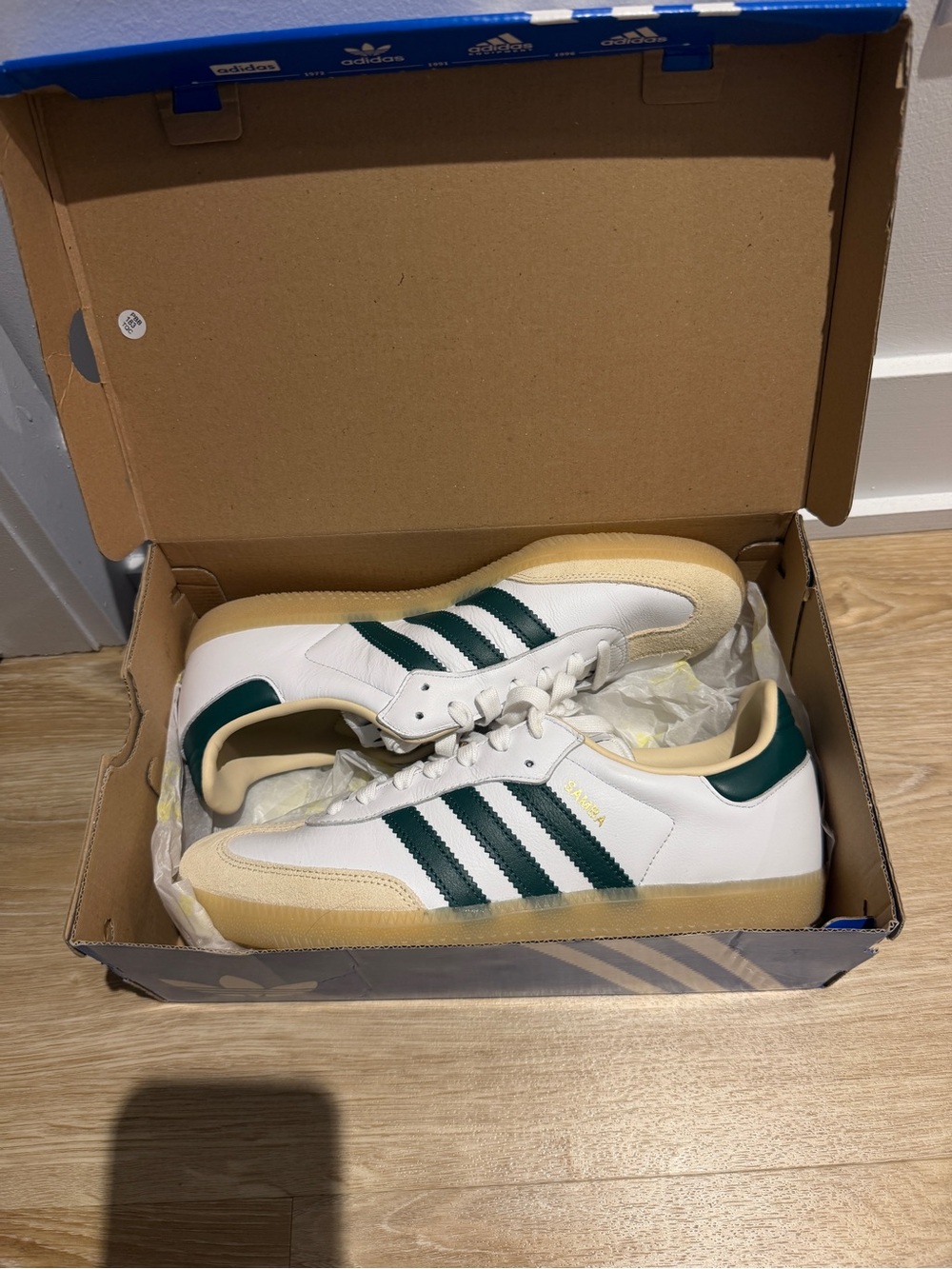 adidas Samba OG Box — Blue and White